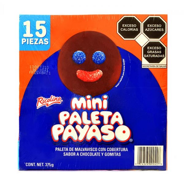 Ricolino Mini Paleta Payaso 15