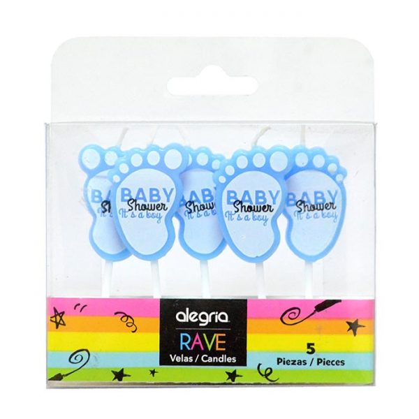 Alegria Vela Palillo Piebaby Showerazul