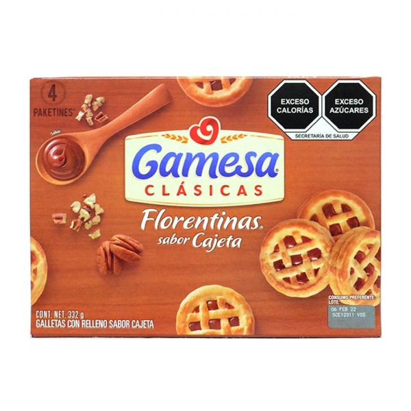 Gamesa Florentinas Cajeta 332gr