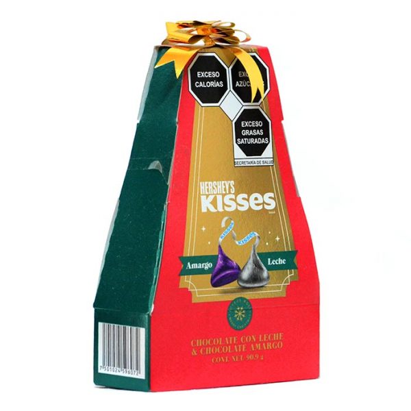 Hersheys Kisses Navidad Amargo Leche 90.9gr - Imagen 2