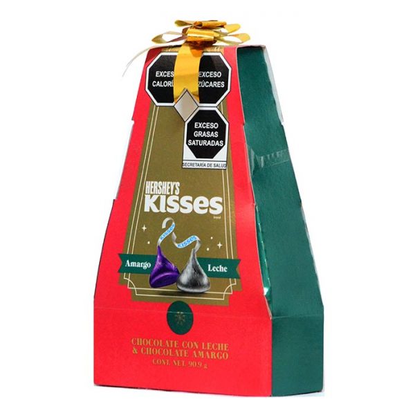 Hersheys Kisses Navidad Amargo Leche 90.9gr - Imagen 3