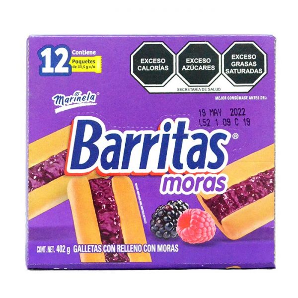 Marinela Barritas 450gr Mora