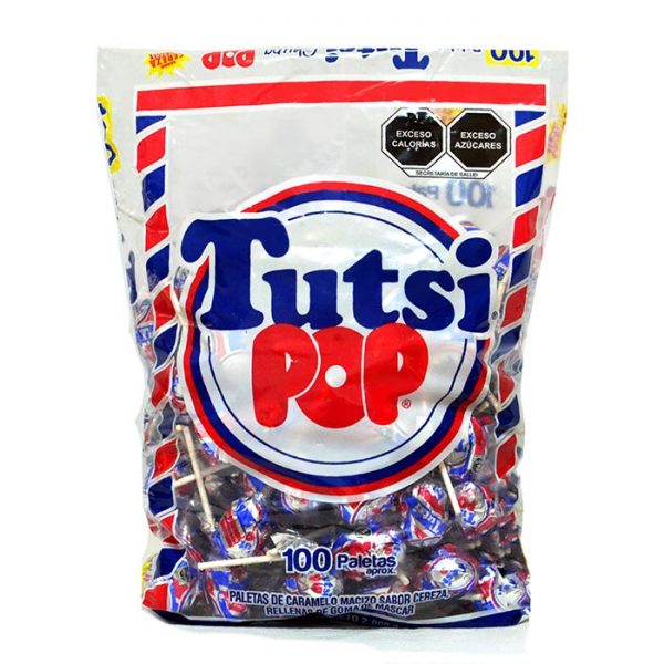 Tutsi Chupa Pop Cereza 100 Bolsa