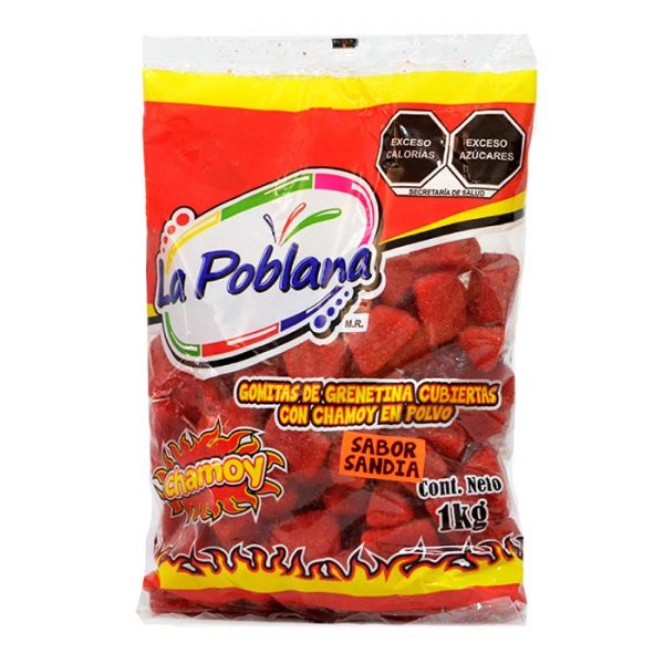 La Poblana Goma Sandia Chamoy 1kg - Imagen 3