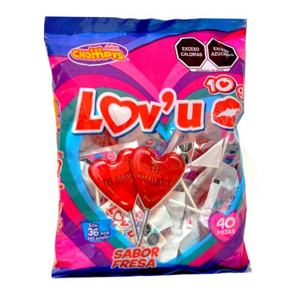 Chompys Lovu Fresa 10gr - Imagen 2