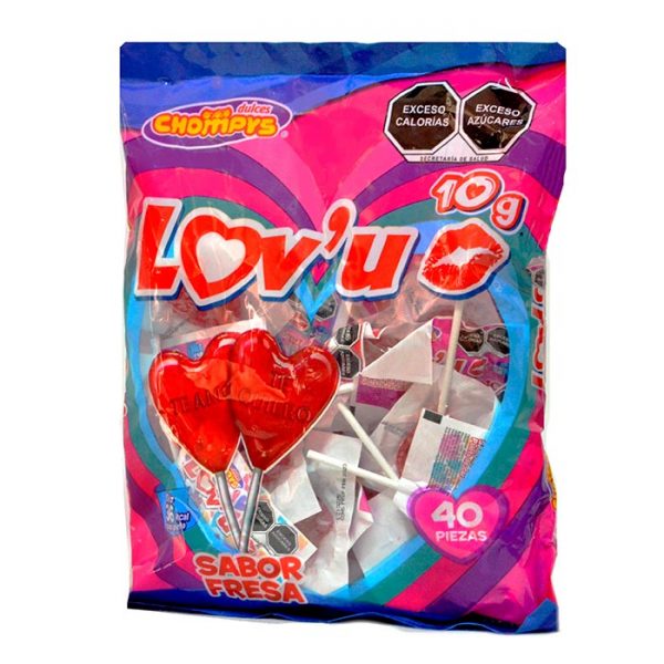 Chompys Lovu Fresa 10gr - Imagen 3