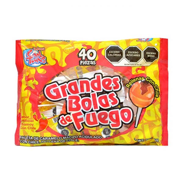 Cooltoons Grandes Bolas Fuego Chamoy 15gr