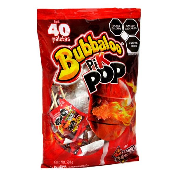 Adams Bubbaloo Paleta Pikpopmango - Imagen 2